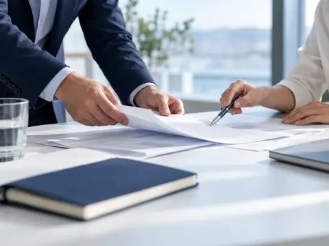AI 生成的企业服务场景示意,并非客户现场或客户标识